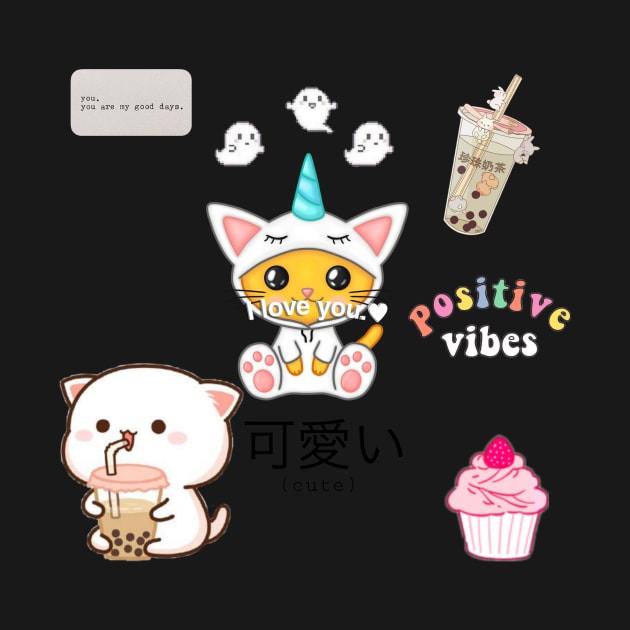 Kawaii cat loves boba by THESHOPmyshp