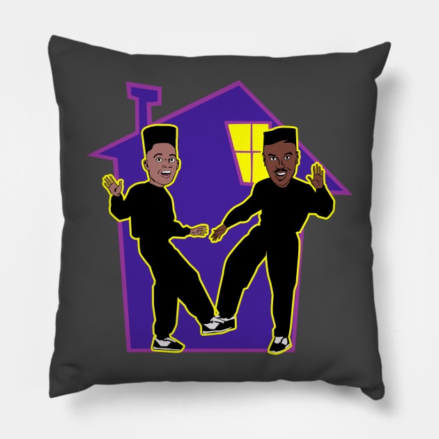 House Party Pillow by sinistergrynn