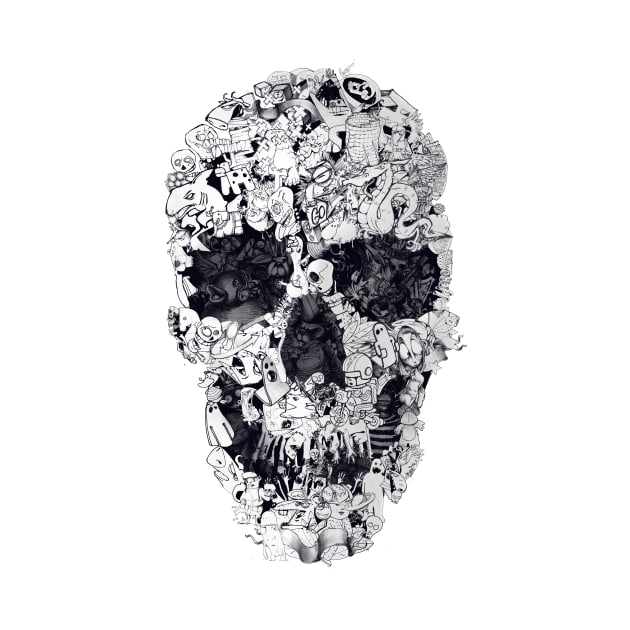 Doodle Skull by aligulec