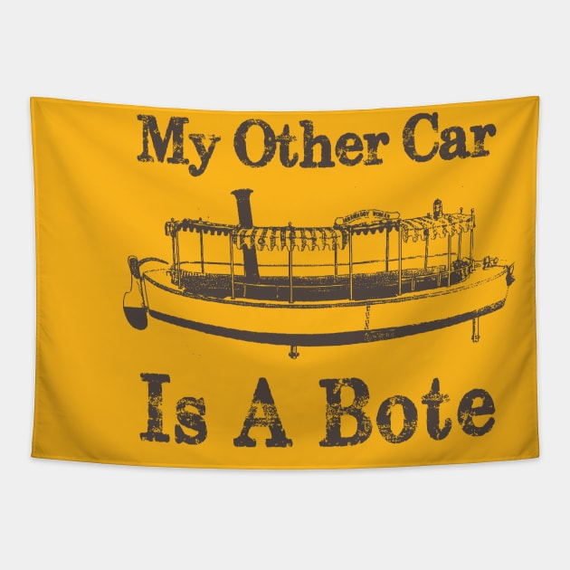 My Other Car is a Bote Tapestry by The Skipper Store