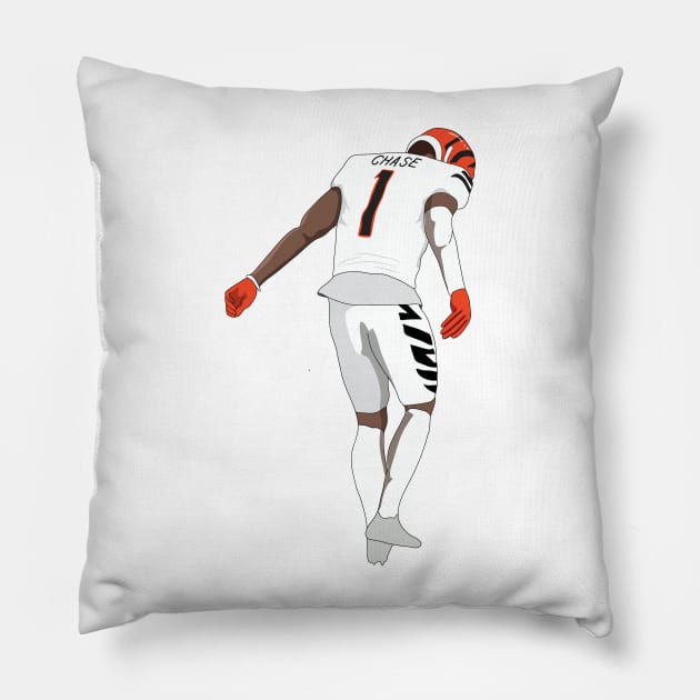 Ja'Marr Chase Pillow by xavierjfong