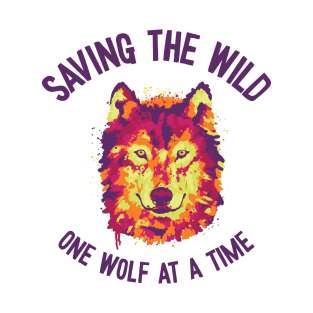 World Wildlife Day Wolf Art Wildlife Conservation Wolf T-Shirt