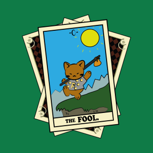 TAROT CARDS DECK | THE FOOL. | FORTUNE CAT T-Shirt