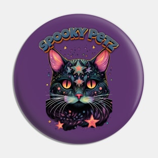 Spooky Petz- Witchy Kitty Pin