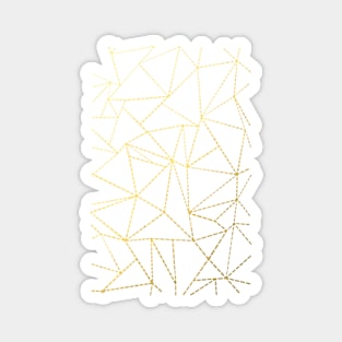 Ab Dotted Lines Gold Magnet