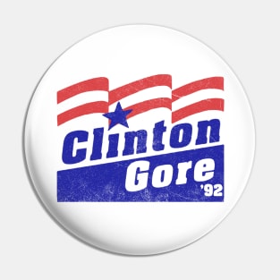 CLINTON GORE 92 - VINTAGE ELECTION SHIRT Pin