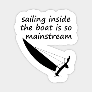 Sailing Inside The Boat - catamaran sailing Magnet