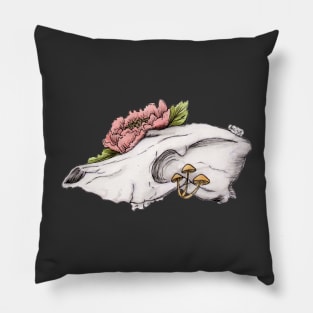 fox skull Pillow