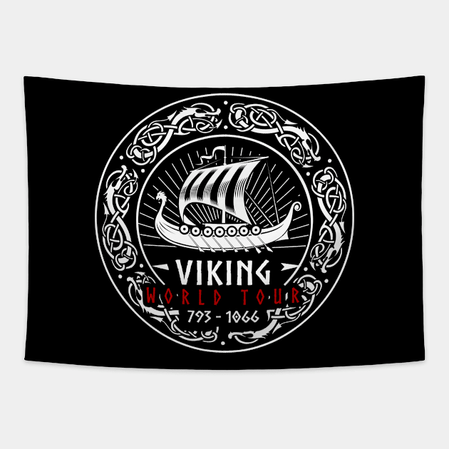 Viking World Tour Tapestry by Brothers of the North