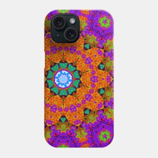 Shamanic psychedelic kaleidoscope design Phone Case