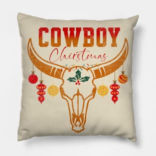 Cowboy Christmas Pillow