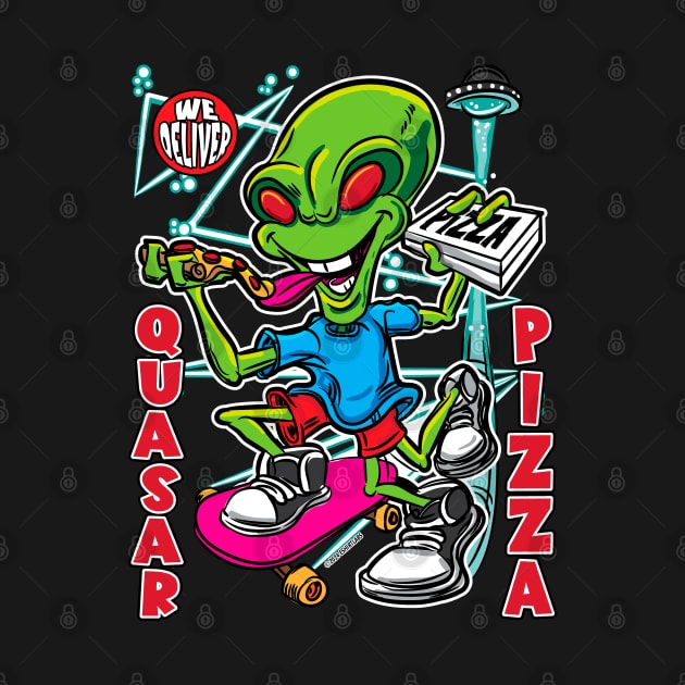 Quasar Pizza by eShirtLabs