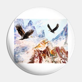 Flying Above The Clouds Pin