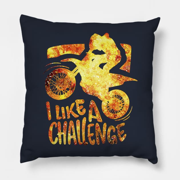 i like a challenge Pillow by tioooo