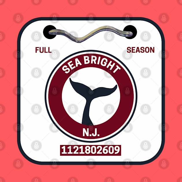 Sea Bright New Jersey Beach Badge by fearcity