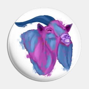 Colorful goat Pin