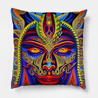 Dosed in the Machine (24) - Trippy Psychedelic Art Pillow