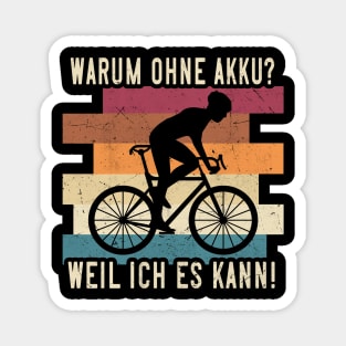 Fahrradfahrer Rennrad retro Magnet