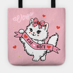 Virgo Sassy Valentines Kitty Tote