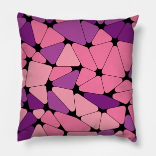 Purple Mosaic Tile Design Pillow