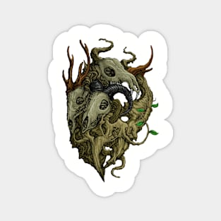 skull deer Magnet