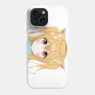 Pouting Anime Cat Girl Phone Case