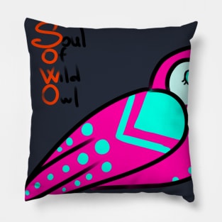 Soul Of Wild Owl Pillow