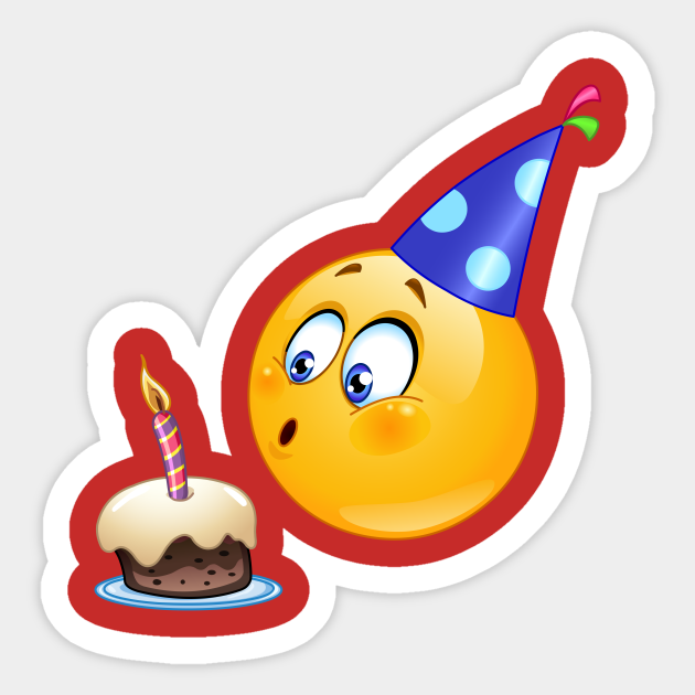 Birthday Emoji Emoticon Emoji Sticker Teepublic