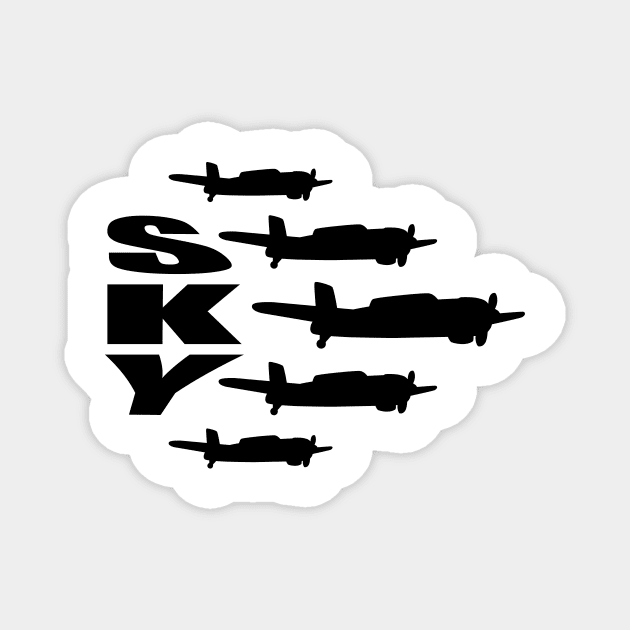 Aircrafts World War II Formation Magnet by notami