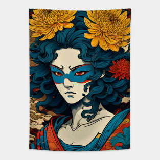 Flower japanese Man Tapestry