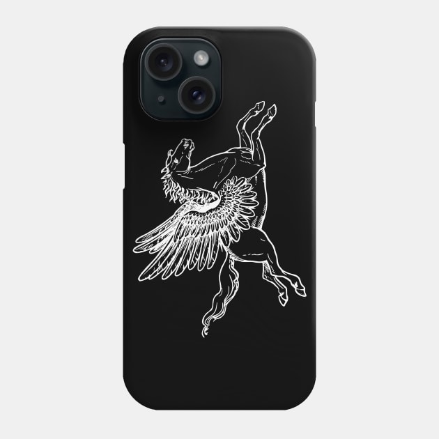 Mythical Heraldic Pegasus Phone Case by Vintage Boutique