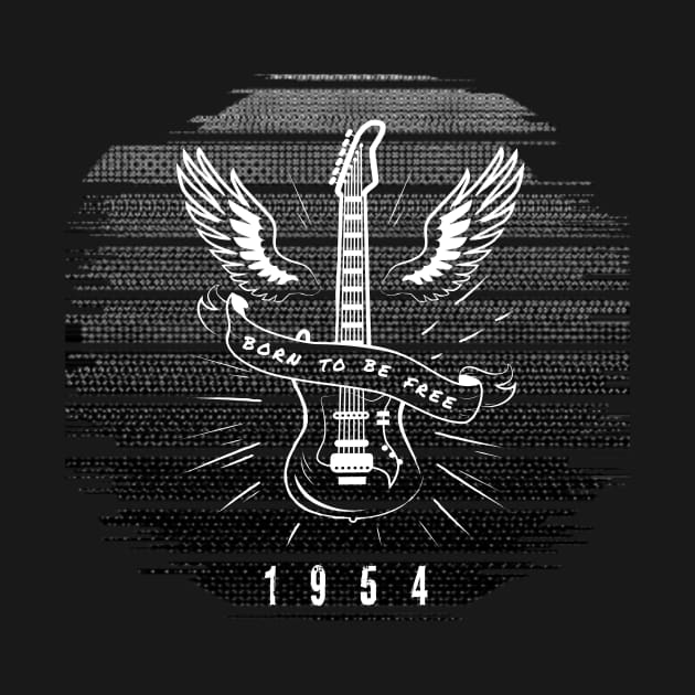 Born to be free 1954 - rock and roll design by Stoiceveryday