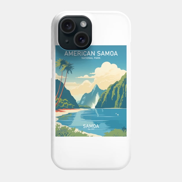 AMERICAN SAMOA NATIONAL PARK Art Phone Case by MarkedArtPrints