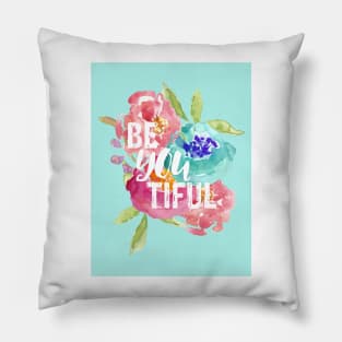 beYOUtiful Floral Pillow