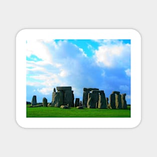 Great Britain. Stonehenge with Green and Blue. 2009 Magnet