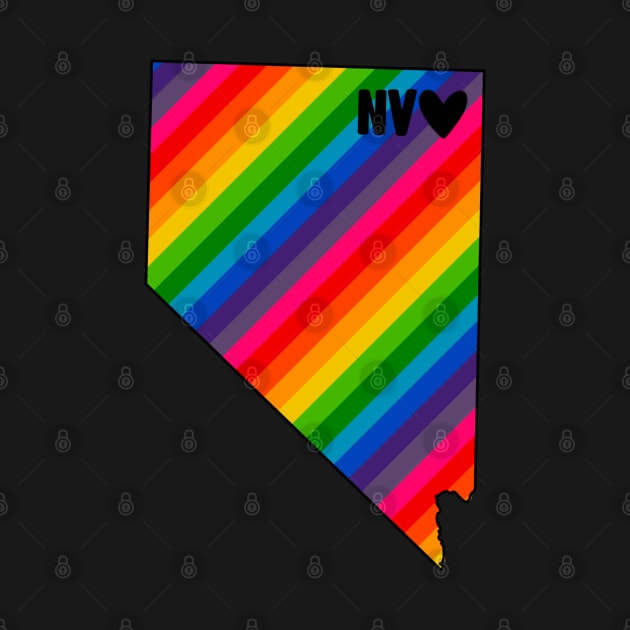 USA States: Nevada (rainbow) by LetsOverThinkIt