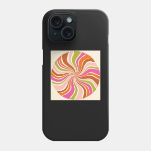 Groovy Retro Sweets Inspired Boho Swirl Phone Case