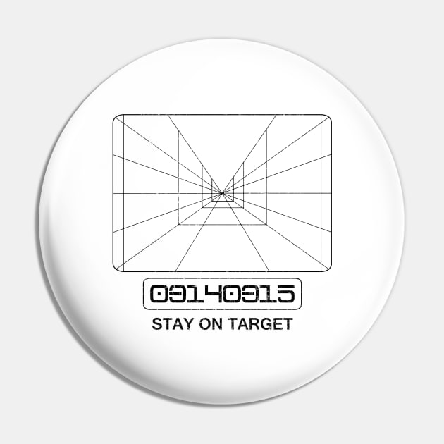 Stay On Target Pin by FreedoomStudio