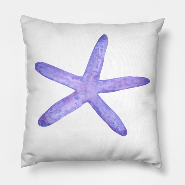 Colorful cute starfish Pillow by seahorses animals