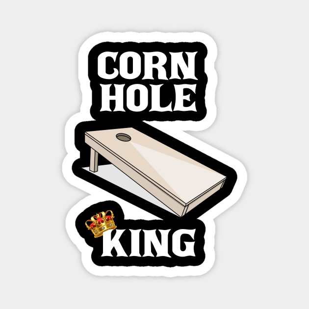 Cornhole King Crown Magnet by LetsBeginDesigns