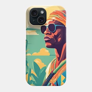 African Man's Kaleidoscope Phone Case