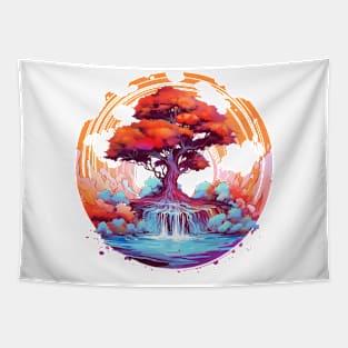 Happy Maple Tree Tapestry