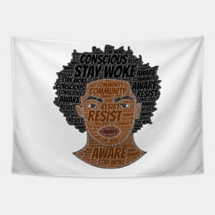 Black Strong Woke Melanin King Tapestry