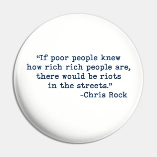 Poor People Rich People Quote Pin