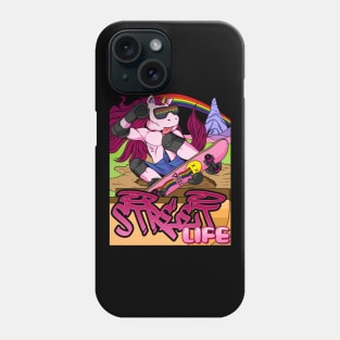 Unicorn, Skateboard, Skater, Fantasy, Halfpipe Phone Case