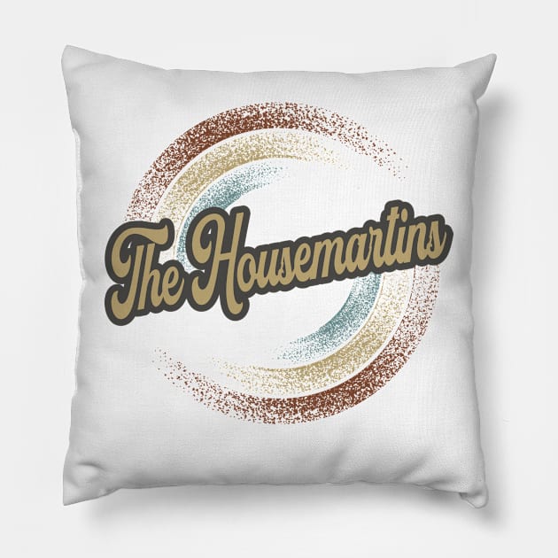 The Housemartins Circular Fade Pillow by anotherquicksand