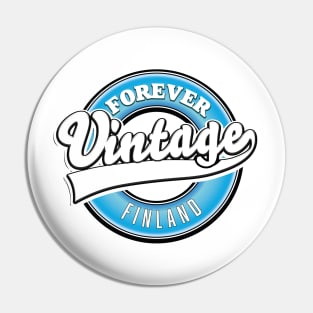 Forever vintage Finland logo Pin