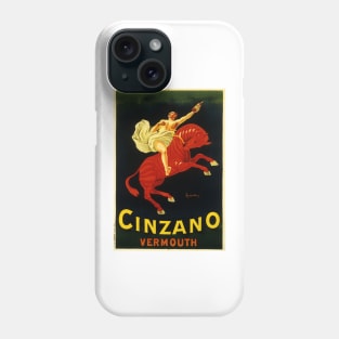 CINZANO VERMOUTH Torino Leonetto Cappiello Vintage Italian Liquor Art Deco Advertisement Phone Case