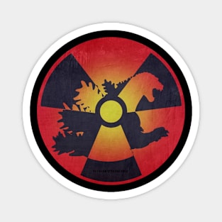 Godzilla Nuclear Symbol Magnet