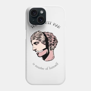 The Freest Man is Master of Himself - Neoclassic Stoic Phone Case